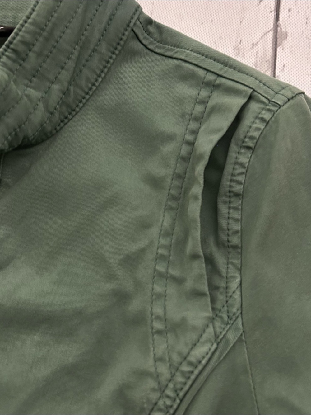 Sz 4 White House Black Market Olive Utility Jacket - Picture 8 of 14